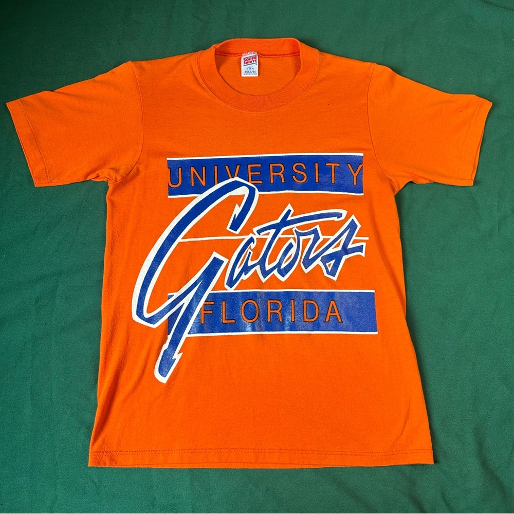 VTG 80s University Of Florida Gators Shirt Sz M Single Stitch USA Made Orange